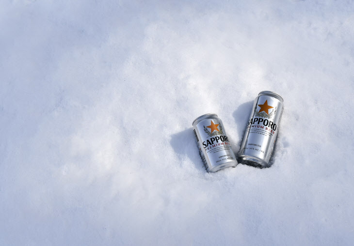 삿포로 설원 위의 삿포로맥주