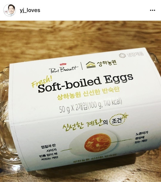▲ 정용진 신세계그룹 부회장이 인스타그램에 '상하농원의 반숙란'을 추천했다./사진=정용진 부회장 인스타그램